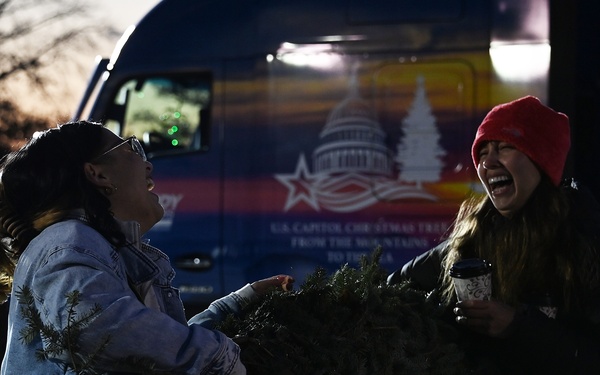 Capitol Christmas Tree arrives at JBA