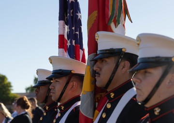 MAWTS-1 color guard performs at Desert View Academy