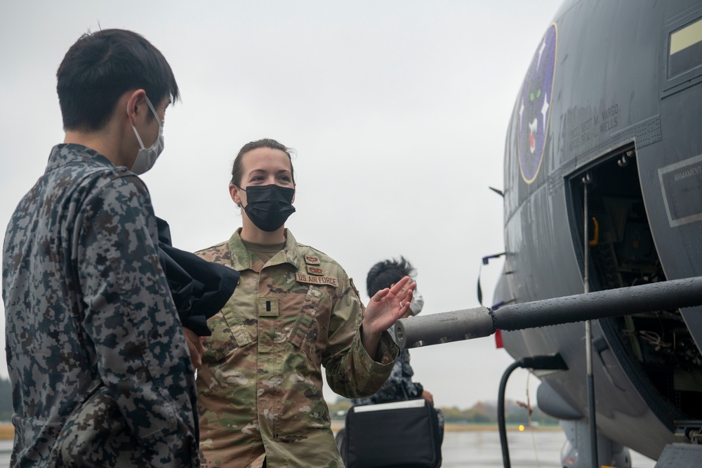 Air Defense Command receives AC-130J Ghostrider capabilities brief during Keen Sword 23