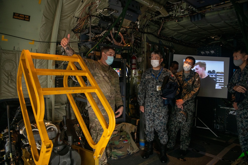 Air Defense Command receives AC-130J Ghostrider capabilities brief during Keen Sword 23