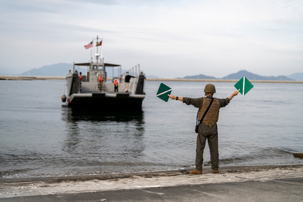 Exercise Active Shield 2022: US Marines, Sailors conduct water to ground transport