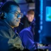 Fire Controlman Monitors Weapons Systems During Keen Sword