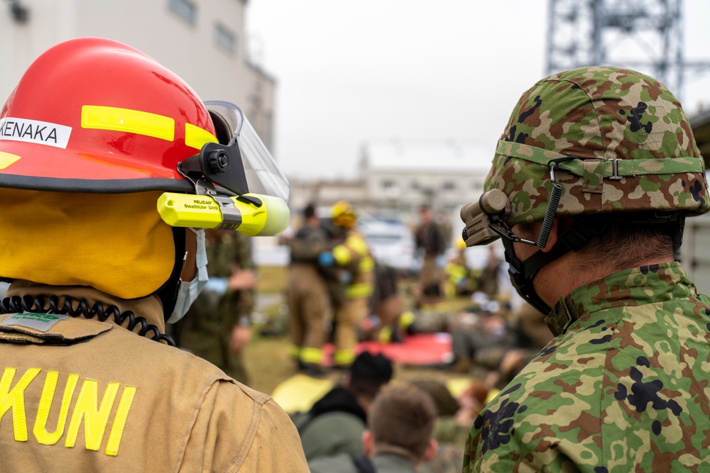 Exercise Active Shield 2022: US, 13th Brigade first responders respond to simulated casualties