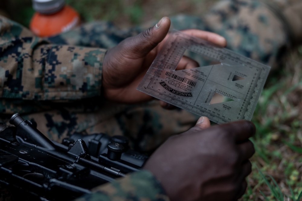 3rd Landing Support Battalion Marines Conduct Conditioning Hike and Combat Skills Training Event