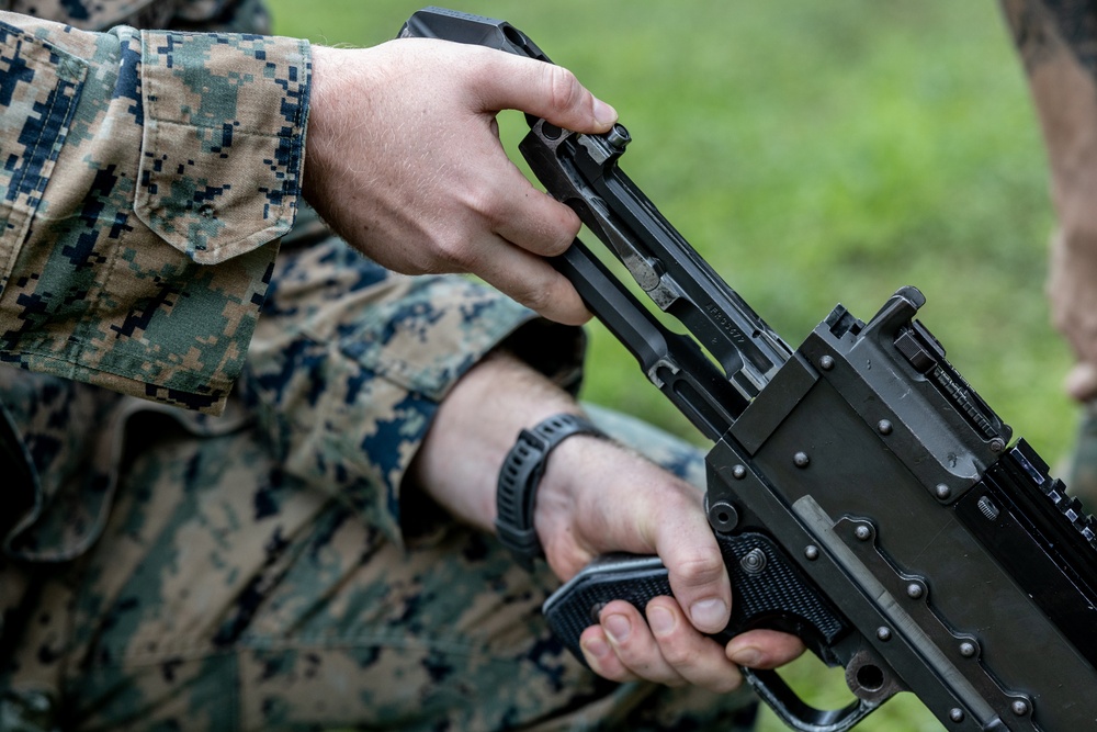 3rd Landing Support Battalion Marines Conduct Conditioning Hike and Combat Skills Training Event