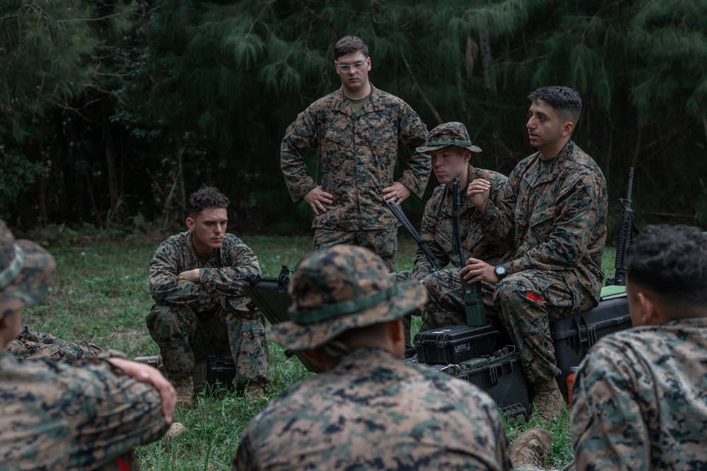 3rd Landing Support Battalion Marines Conduct Conditioning Hike and Combat Skills Training Event