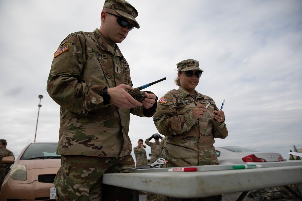 U.S. Marines and Army Soldiers conduct low light CBRN