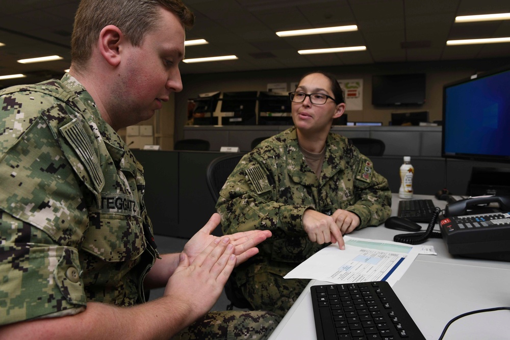 Active, Reserve Sailors Man Watch Station During Keen Sword 23