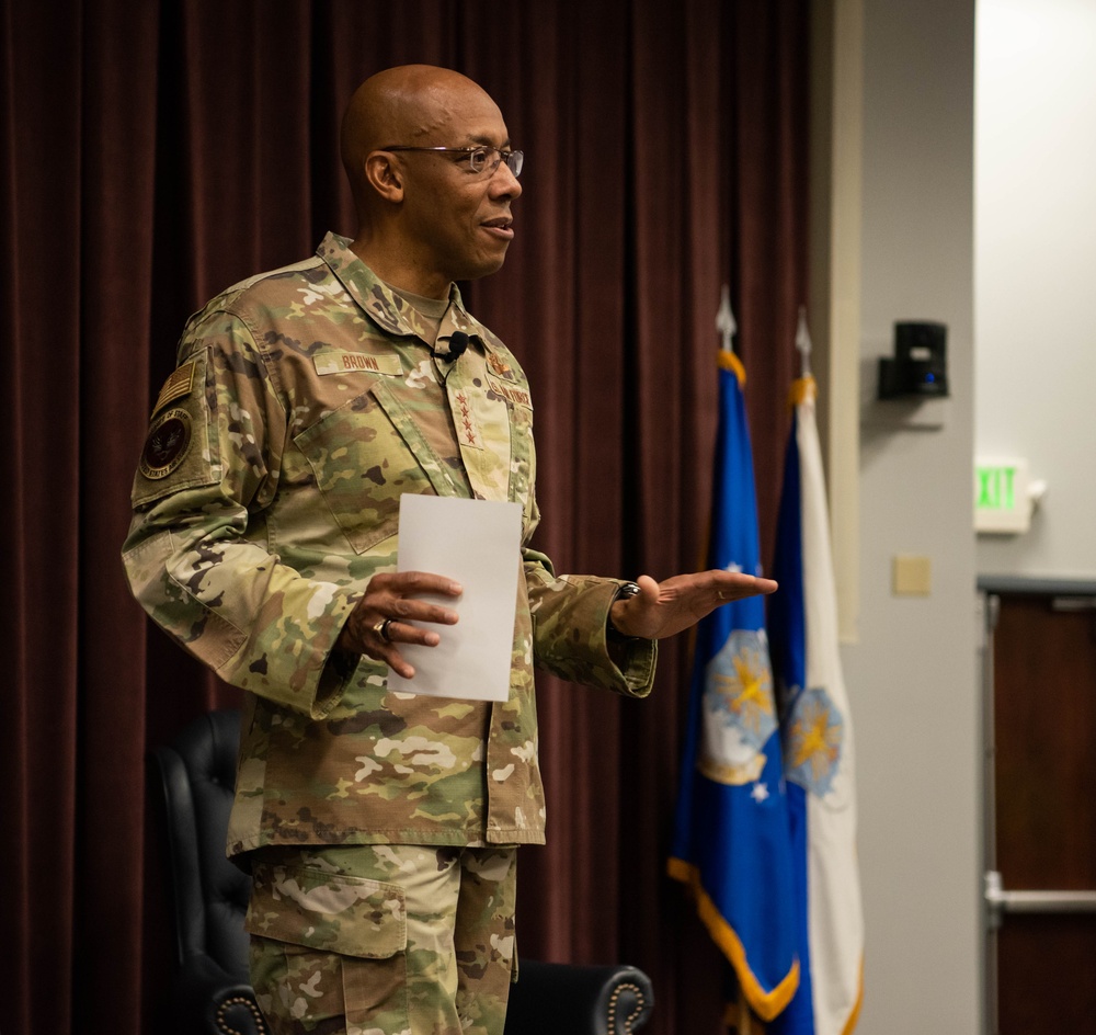 Chief of Staff of the Air Force makes remarks at AMC's Fall Rally 2022