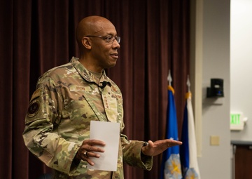 Chief of Staff of the Air Force makes remarks at AMC's Fall Rally 2022