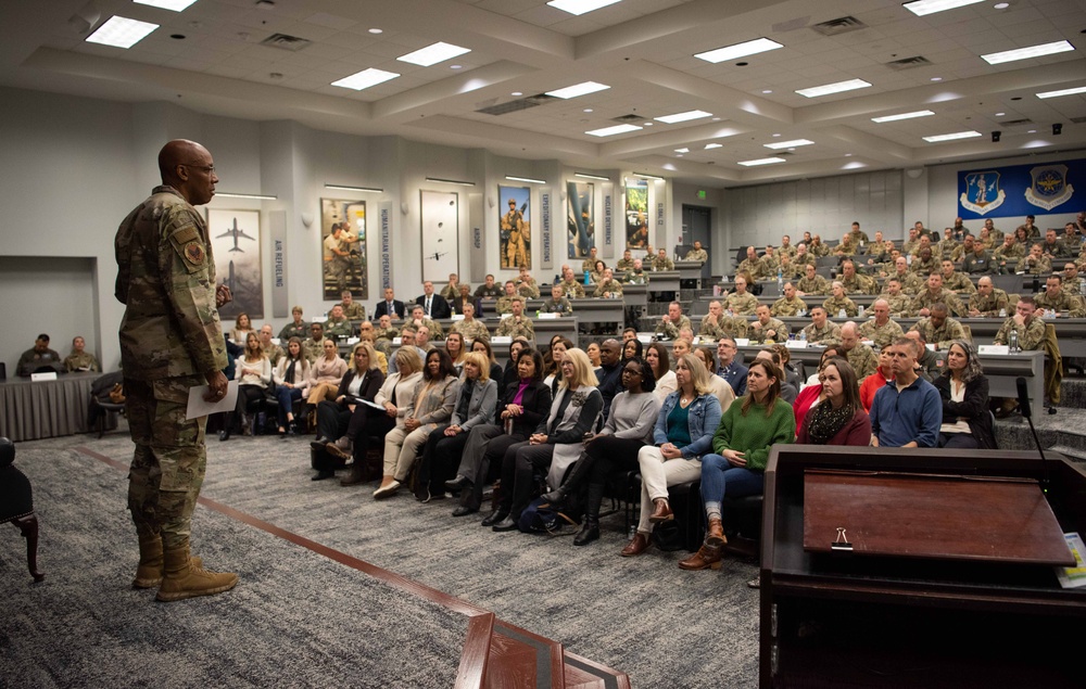 Chief of Staff of the Air Force makes remarks at AMC's Fall Rally 2022