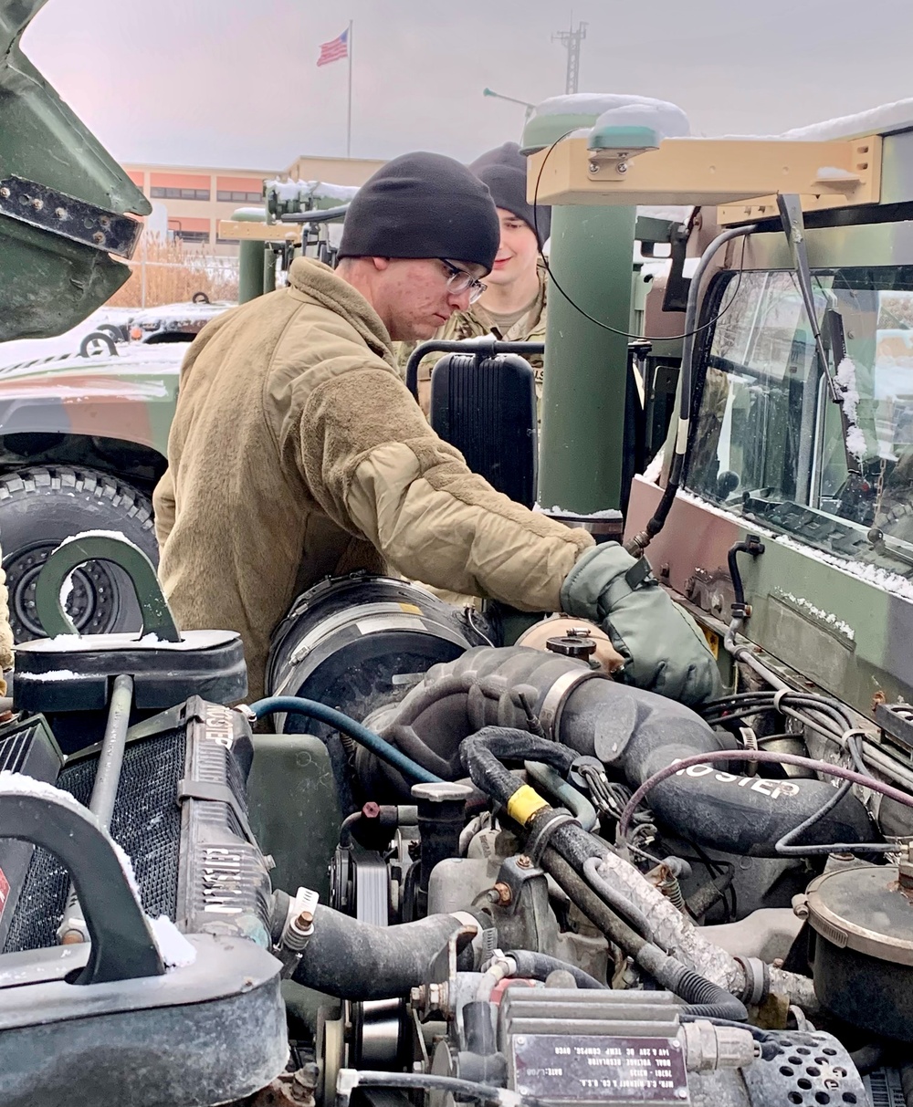 NY Army Guard Soldiers prepare for snow storm response in upstate New York