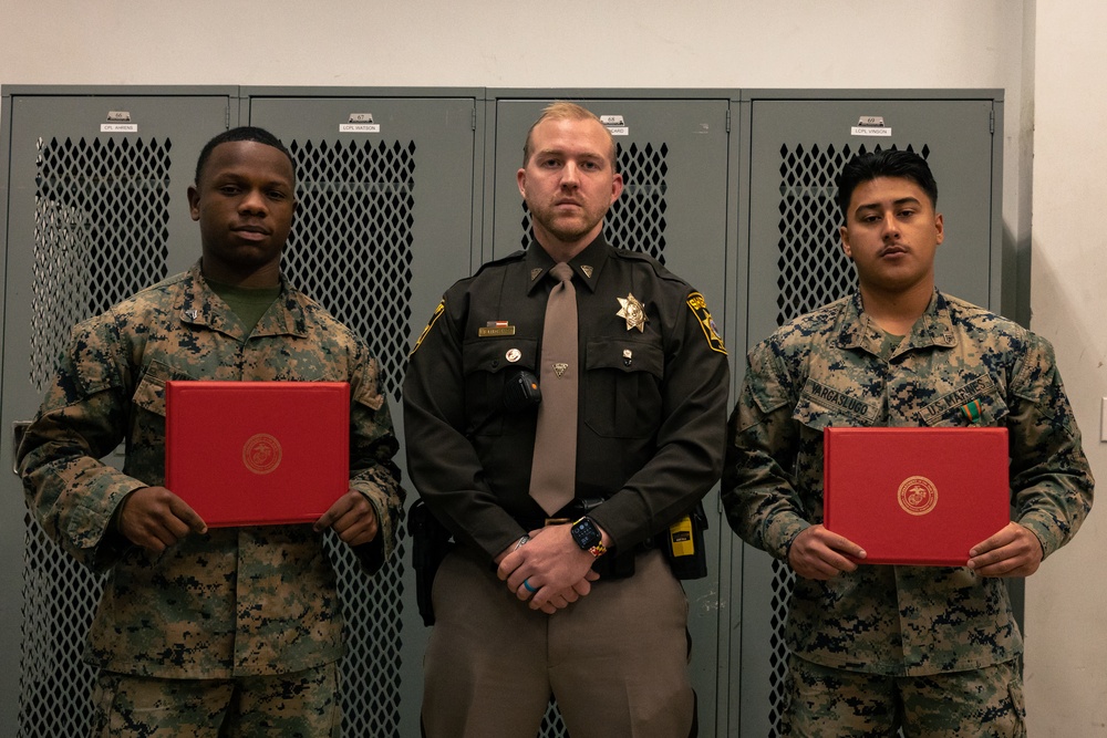 Navy and Marine Corps Acheivement Medal Ceremony