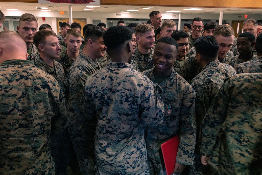 Navy and Marine Corps Acheivement Medal Ceremony