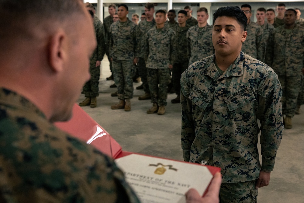 Navy and Marine Corps Acheivement Medal Ceremony