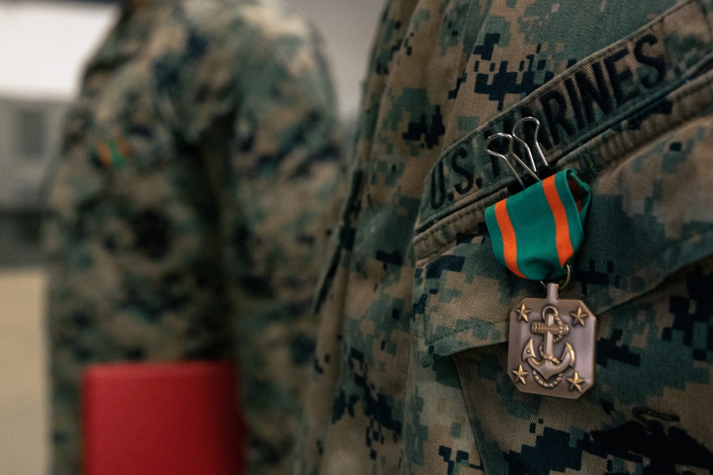 Navy and Marine Corps Acheivement Medal Ceremony