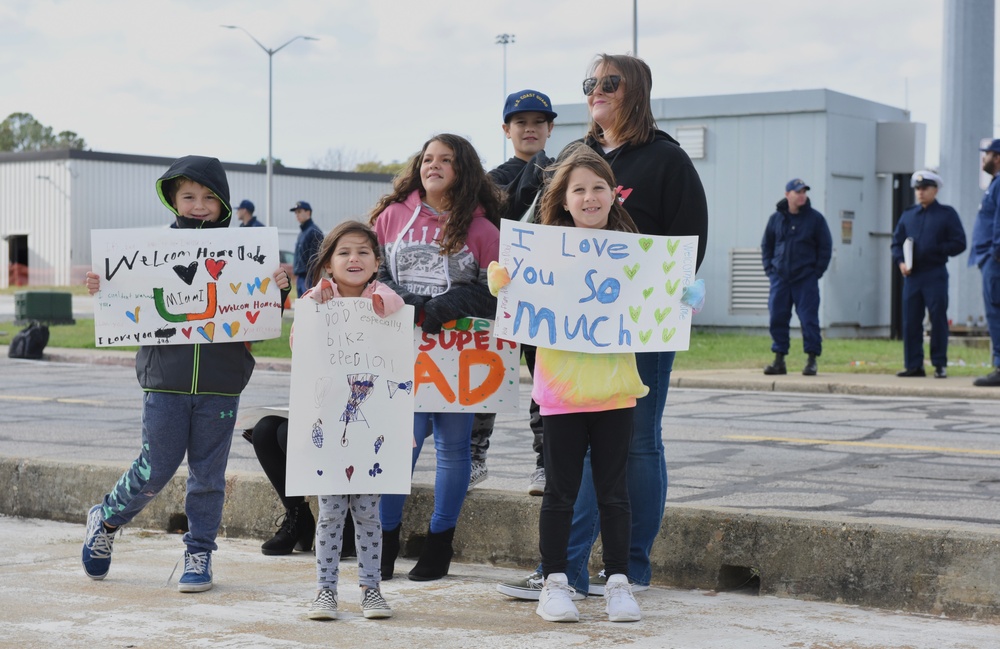 USCGC Northland returns to homeport following 59-day Caribbean Sea patrol