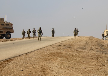 Combined Joint Task Force Operation Inherent Resolve Task Force Centaur Patrols the Amber Zone