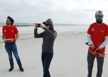 Jacksonville District inspection teams assess Tropical Storm Nicole impacts to Florida Atlantic beaches