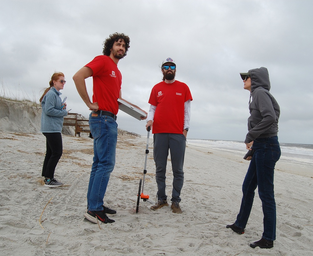 Jacksonville District inspection teams assess Tropical Storm Nicole impacts to Florida Atlantic beaches
