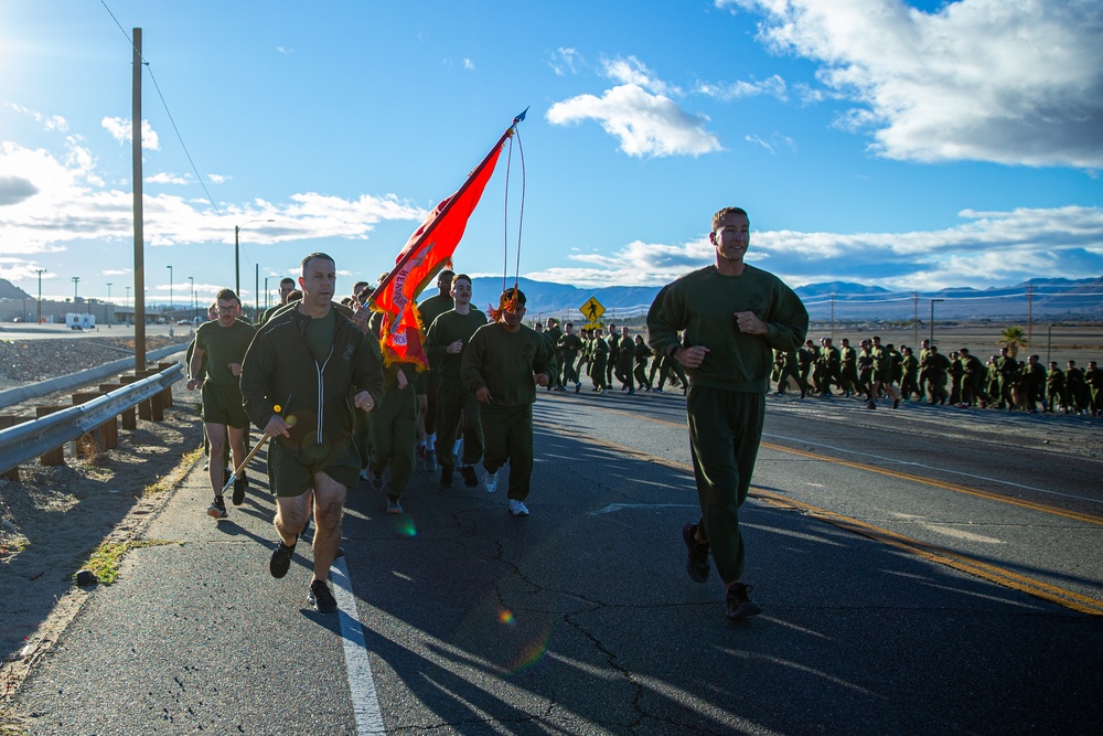 MCAGCC celebrates 247th Marine Corps birthday with formation run