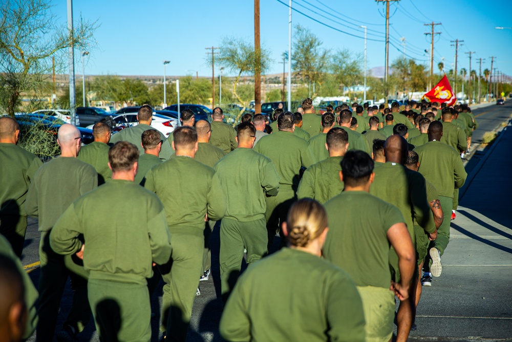 MCAGCC celebrates 247th Marine Corps birthday with formation run