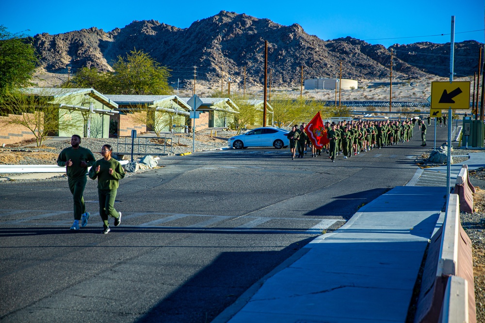 MCAGCC celebrates 247th Marine Corps birthday with formation run