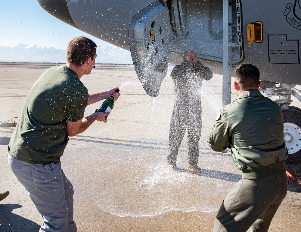 CMSgt Williams &amp; MSgt Armstrong Fini-Flight