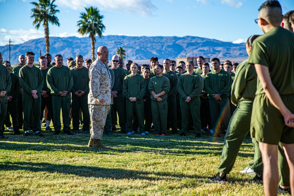 MCAGCC celebrates 247th Marine Corps birthday with formation run