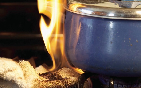 Stay alert, attentive in kitchen to prevent fires