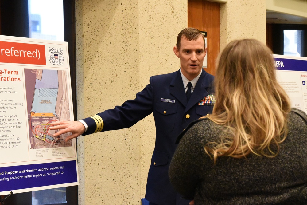 Coast Guard holds public meeting, displays Base Seattle expansion Programmatic Environmental Impact Statement