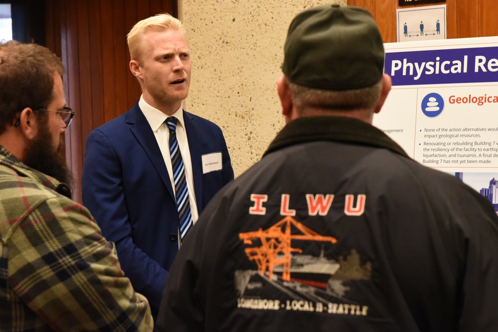 Coast Guard holds public meeting, displays Base Seattle expansion Programmatic Environmental Impact Statement