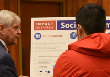 Coast Guard holds public meeting, displays Base Seattle expansion Programmatic Environmental Impact Statement