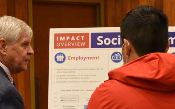 Coast Guard holds public meeting, displays Base Seattle expansion Programmatic Environmental Impact Statement