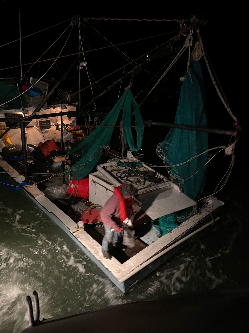 The Coast Guard rescues crew of sinking fishing vessel