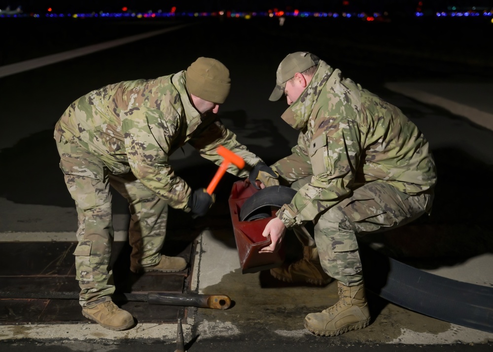 115th Fighter Wing Airmen maintain aircraft arresting systems