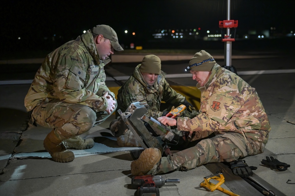 115th Fighter Wing Airmen maintain aircraft arresting systems