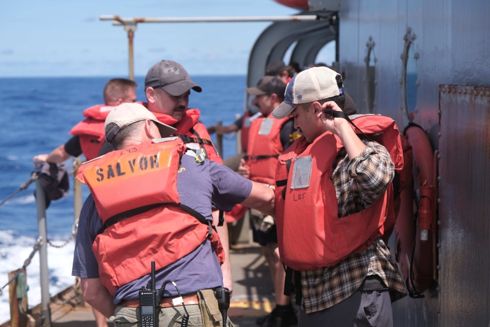 DPAA and MDSU Company 1-6 Aboard the USNS SALVOR