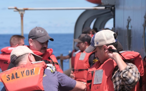 DPAA and MDSU Company 1-6 Aboard the USNS SALVOR