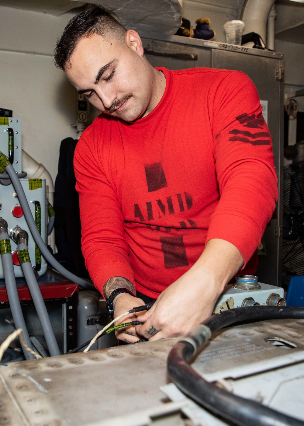 Daily operations aboard USS George H.W. Bush (CVN 77)