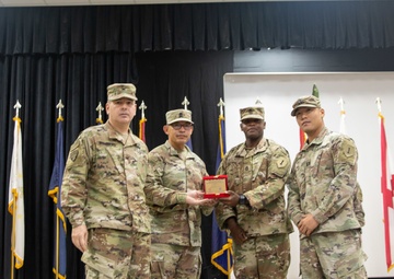 First Infantry Division’s Finance Unit transfers authority to 82nd Airborne's Finance Battalion in Kuwait