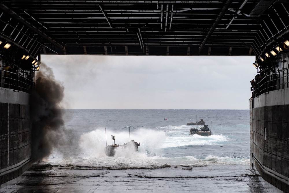 AAV Operations aboard USS New Orleans during Keen Sword 23