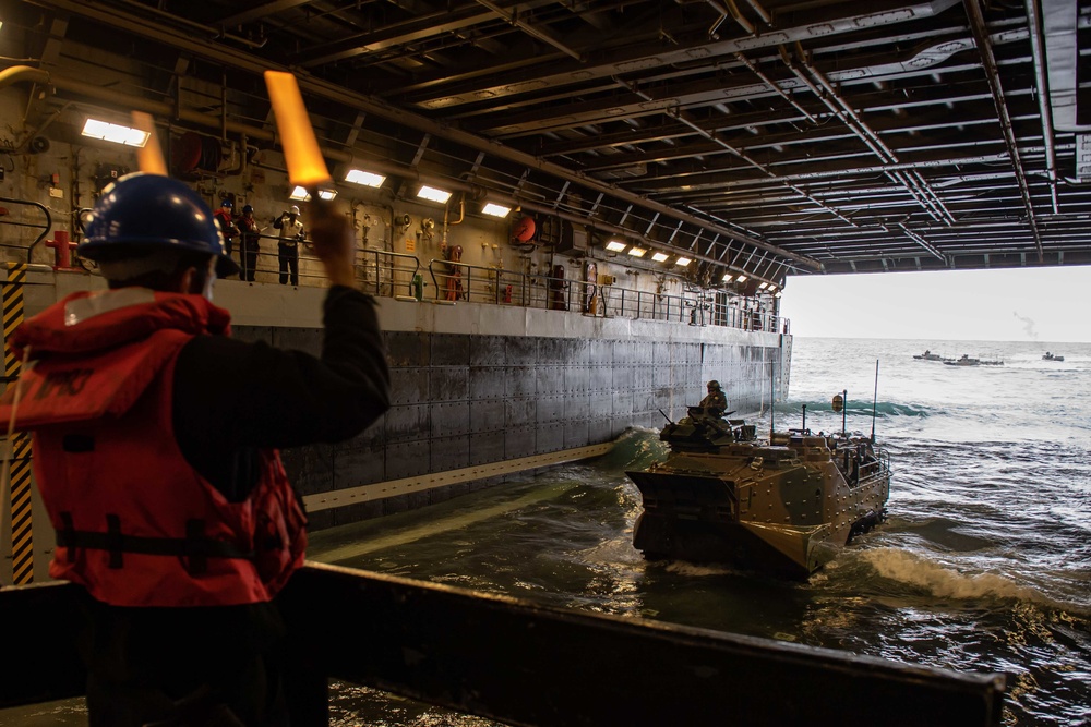 AAV Operations aboard USS New Orleans during Keen Sword 23