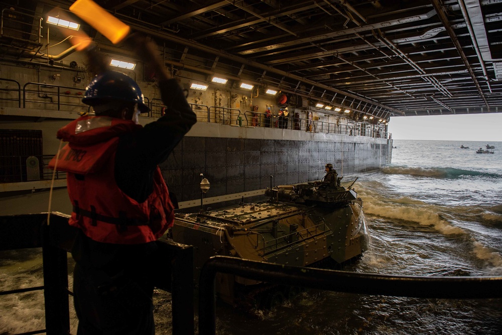 AAV Operations aboard USS New Orleans during Keen Sword 23