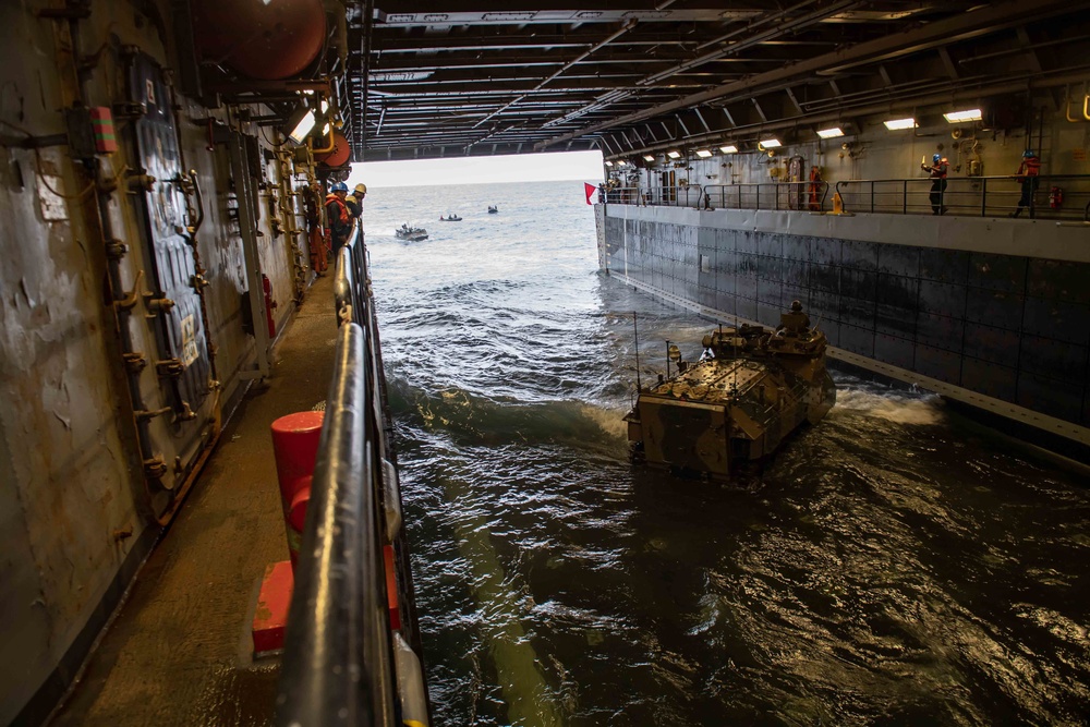 AAV Operations aboard USS New Orleans during Keen Sword 23