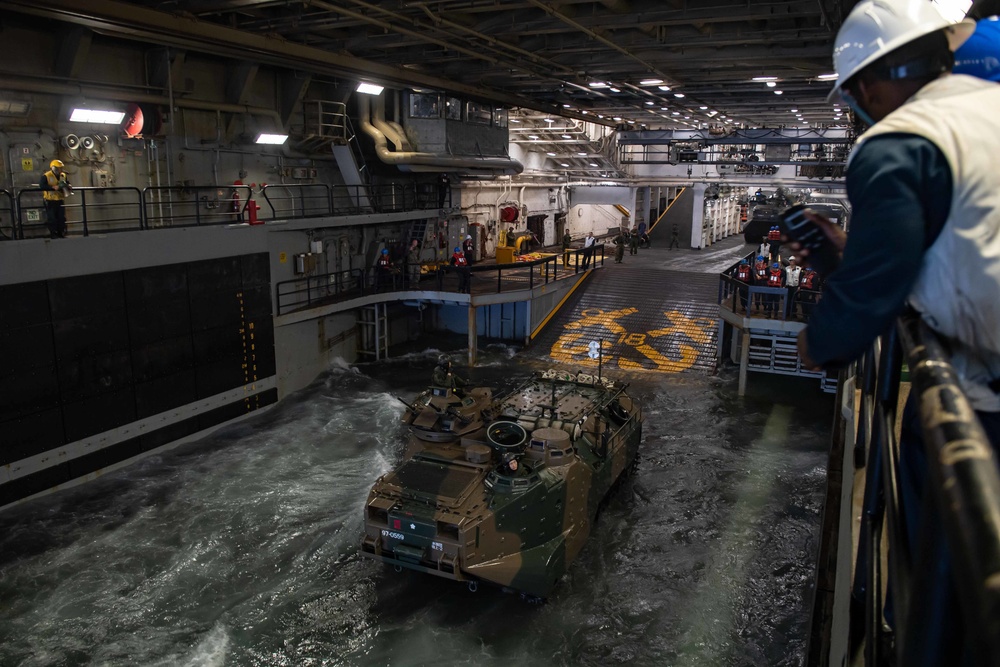 AAV Operations aboard USS New Orleans during Keen Sword 23