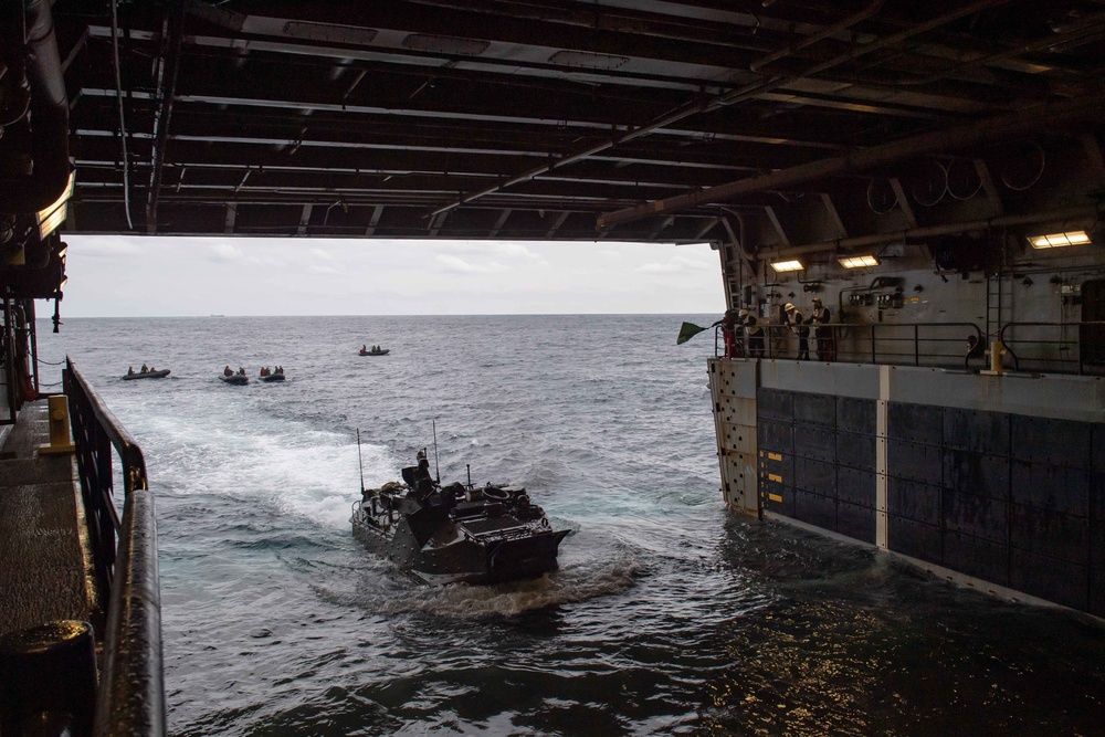 AAV Operations aboard USS New Orleans during Keen Sword 23
