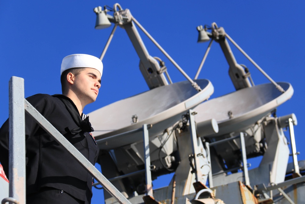 USS McFaul Visits in Rotterdam