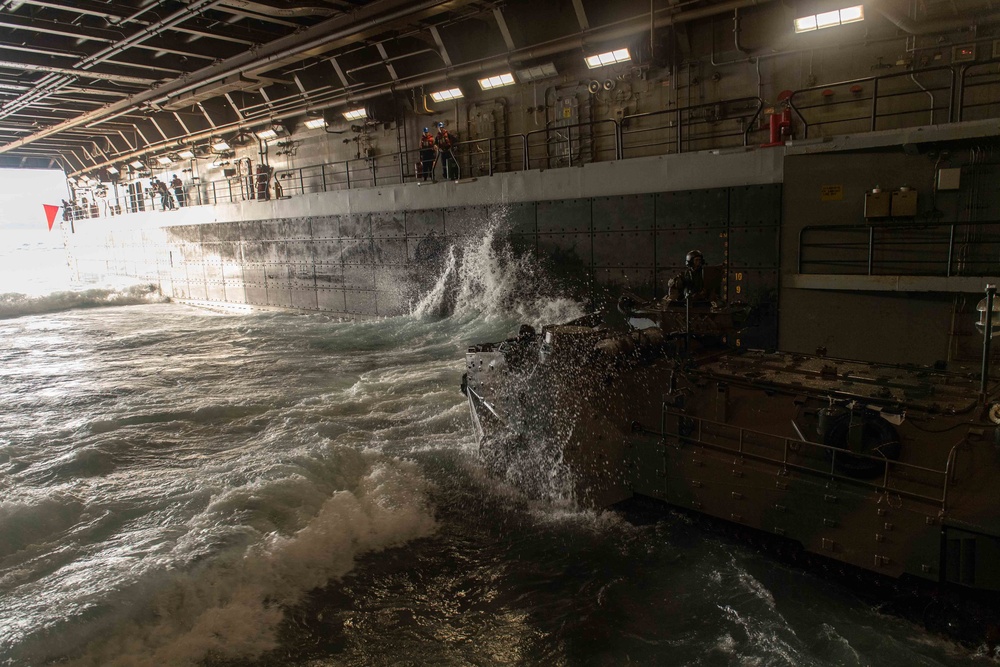 AAV Ops aboard USS New Orleans During Keen Sword 23