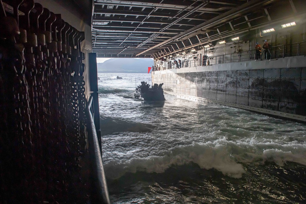 AAV Ops aboard USS New Orleans During Keen Sword 23